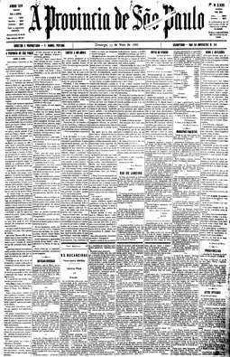 Em editorial, jornal comemora a abolição dos escravos, 13/5/1888