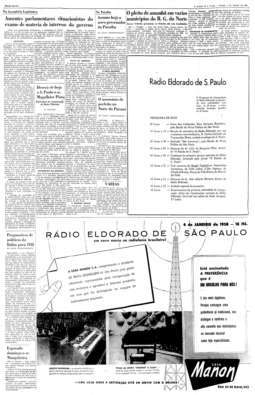 Inaugurada a Rádio Eldorado, 4/1/1958