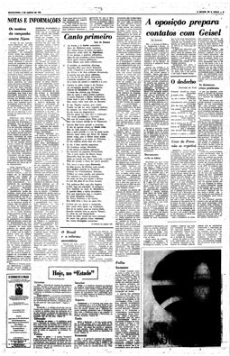 Versos de Camões no lugar das matérias censuradas, 2/8/1973