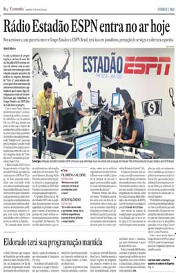 Estreia a rádio Estadão ESPN, 27/3/2011