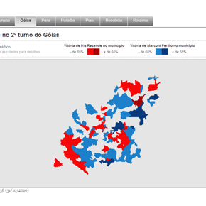 Mapa da votação para governador nos Estados Mapa da votação para governador nos Estados