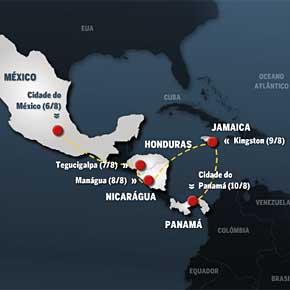A viagem de Lula pela América Latina A viagem de Lula pela América Latina