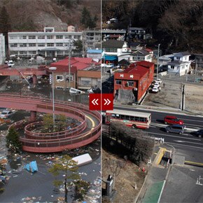 Veja imagens da destruição no Japão e da reconstrução, um ano depois Veja imagens da destruição no Japão e da reconstrução, um ano depois
