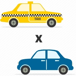 Táxi ou carro? Táxi ou carro?