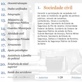 As propostas da 1ª Conferência Nacional de Segurança Pública As propostas da 1ª Conferência Nacional de Segurança Pública