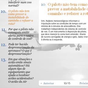 Questões do voo 447