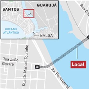 Obra do túnel Santos-Guarujá começa em 2014 Obra do túnel Santos-Guarujá começa em 2014