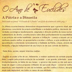 Euclides da Cunha, nas páginas do Estadão Euclides da Cunha, nas páginas do Estadão