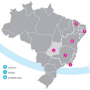 Os palcos do show Os palcos do show