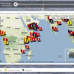 Mapa da pirataria Mapa da pirataria