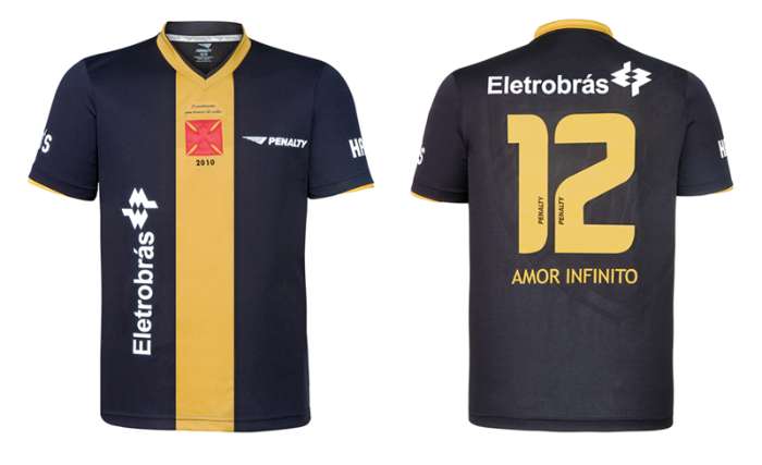 Vasco usará camisa com faixa central dourada em comemoração pela volta à Série A
