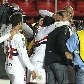 Luis Fabiano compartilha sua alegria com técnico Milton Cruz