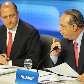 Geraldo Alckmin e Paulo Maluf durante o debate Geraldo Alckmin e Paulo Maluf durante o debate