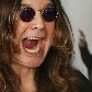 O Príncipe das Trevas, Ozzy Osbourne, durante sessão de fotos antes da coletiva de imprensa