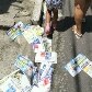 Eleitores encontram muita sujeira nas ruas