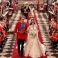 Príncipe William e Kate Middleton, já casados, deixam a Abadia de Westminster 