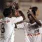 Kléber Pereira e Kléber comemoram no Santos Kléber Pereira e Kléber comemoram no Santos