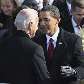 Obama comemora com o vice-presidente Biden
