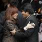 Evo Morales, da Bolívia, chega para cúpula da Unasul e é recebido por Cristina Kirchner