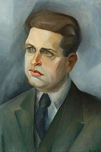 Retrato de Oswald de Andrade (1923), de Tarsila do Amaral. Exposição 
