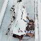 Atletas da equipe da Letônia de bobsled se chocam na queda durante a descida na Copa do Mundo