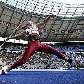 Vadims Vasilevskis, da Letônia, lança o dardo na final da modalidade no Mundial Vadims Vasilevskis, da Letônia, lança o dardo na final da modalidade no Mundial