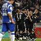 Robben e companheiros festejam gol para o Real Madrid Robben e companheiros festejam gol para o Real Madrid