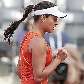 A sérvia Ana Ivanovic comemora os 2 a 0 sobre a russa Nadia Petrova e a vaga nas semis em Roma