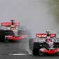 Lewis Hamilton pressiona seu companheiro de equipe Heikke Kovalainen Lewis Hamilton pressiona seu companheiro de equipe Heikke Kovalainen