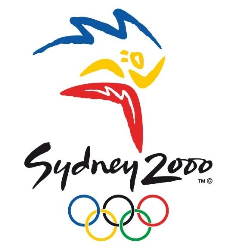 A logomarca da Olimpíada de 2000, agora na Oceania: em Sydney, na Austrália