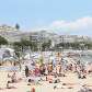 A praia de Riviera, em Cannes A praia de Riviera, em Cannes