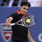 Suíço Roger Federer em ação na decisão do US Open, em Nova York