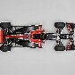Vista superior do Marussia Virgin MVR-02, carro da dupla Glock/D