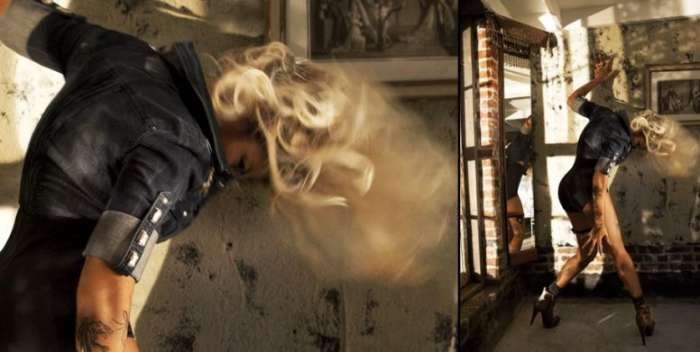 Fotos da campanha da marca de roupas Deréon, da cantora Beyoncé