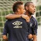 Neymar acumulou gols e grandes amigos desde que se profissionalizou no Santos, em 2009