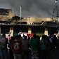 Na escola da Grande Rio, praticamente tudo foi destruído