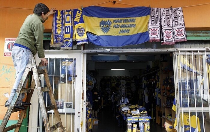 Buenos Aires viveu um dia grande expectativa na véspera do primeiro jogo da final Libertadores