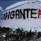 Manifestantes protestam em Fortaleza antes de jogo entre Brasil e México