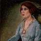 Dama de Azul (1925), de Anita Malfatti. Exposição 
