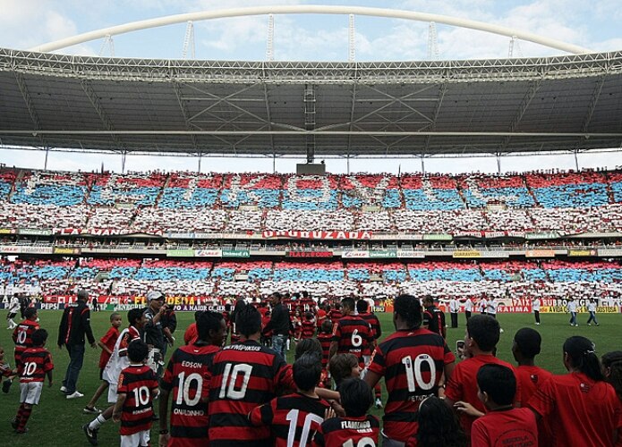 Torcida muda a cor do mosaico que fez para homenagear Petkovic em sua despedida