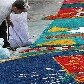 Fiéis se unem para preparar tapete de Corpus Christi em Santana de Parnaíba
