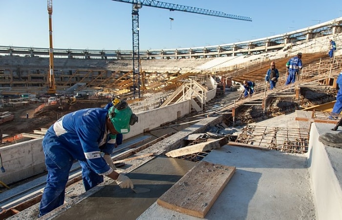 Ritmo das obras para o Mundial 2014