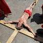 Prisioneiro da penitenciária oriental da Cidade do México representa Jesus na reencenação Prisioneiro da penitenciária oriental da Cidade do México representa Jesus na reencenação