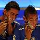 Ganso e Neymar participam de evento de patrocinador da seleção brasileira