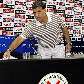 O argentino Gerardo Martino, técnico da seleção do Paraguai, concede entrevista em Assunção