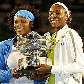 Serena e Venus Williams, campeãs de duplas na Austrália
