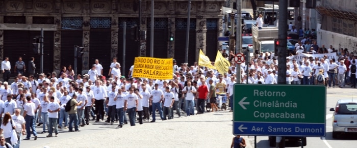 Os manifestantes reivindicam uma Polícia Civil mais eficiente