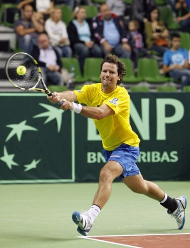 Ricardo Mello venceu apenas três games na partida contra o russo Youzhny