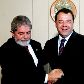 Lula (e) recebe o governador do Rio de Janeiro, Sérgio Cabral, em seu gabinete Lula (e) recebe o governador do Rio de Janeiro, Sérgio Cabral, em seu gabinete
