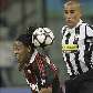 Ronaldinho e Cannavaro disputam bola em vitória do Milan sobre a Juventus Ronaldinho e Cannavaro disputam bola em vitória do Milan sobre a Juventus